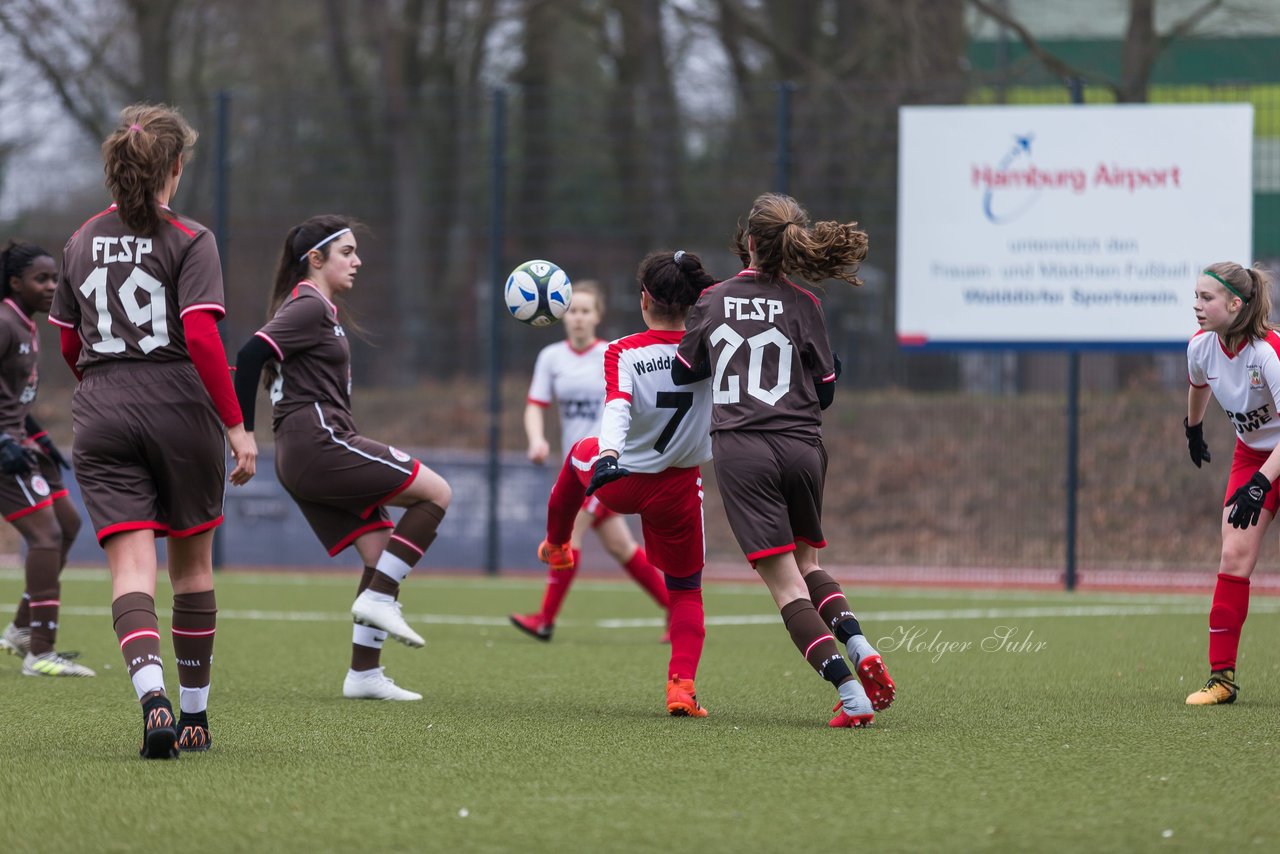 Bild 154 - B-Juniorinnen Walddoerfer - St.Pauli : Ergebnis: 4:1